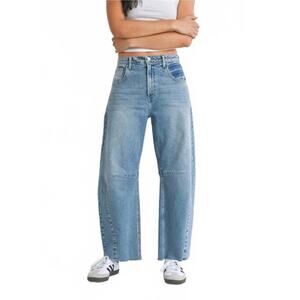 Just Black Light Wash Wide Leg Jeans